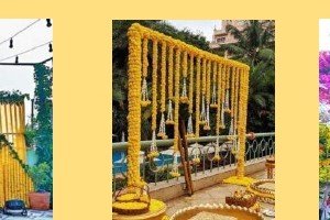 Hanging Marigold Curtains - Madhya Pradesh Event Management