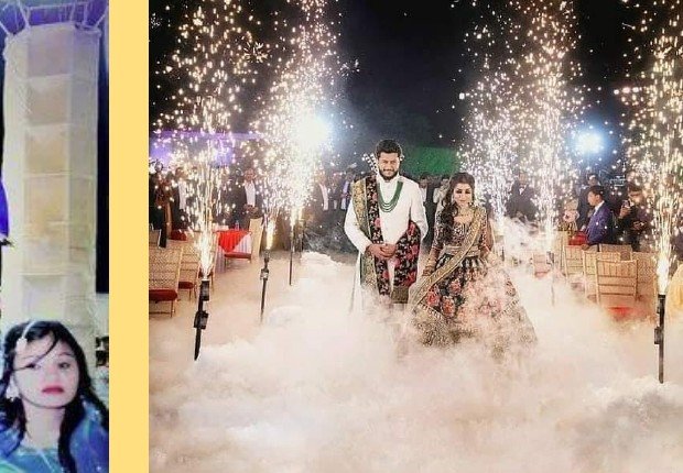Fog & Sparkler Aisle - Madhya Pradesh Event Management