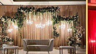 Beige & Gold Elegant Stage - Madhya Pradesh Event Management